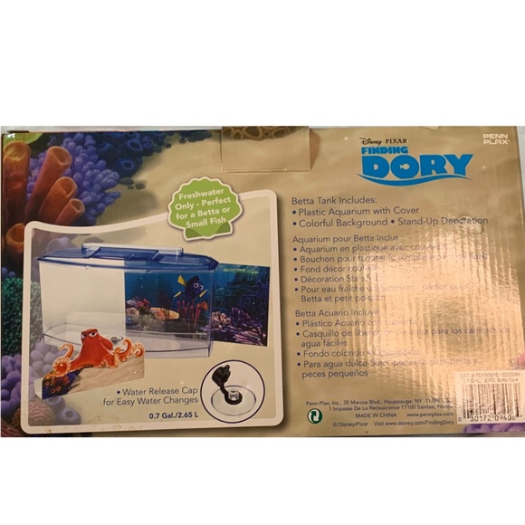 NIB! Disney Pixar Finding Dory Freshwater Small Fish / Betta Aquarium! - Picture 3 of 5